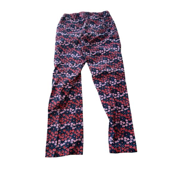 Hanna Andersson Floral Pants Pockets 100% Cotton Drawstring Waist Size 150cm 12Y - Picture 2 of 5
